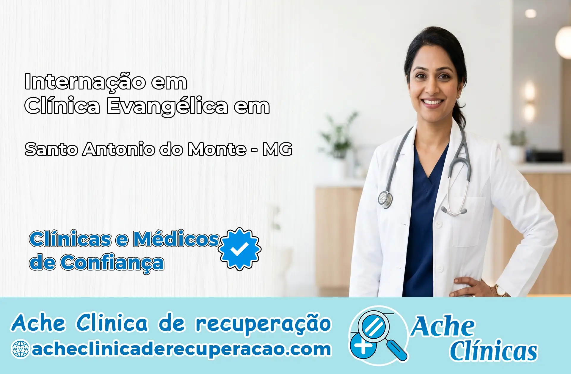 Internação em Clínica Evangélica em Santo Antônio do Monte – MG