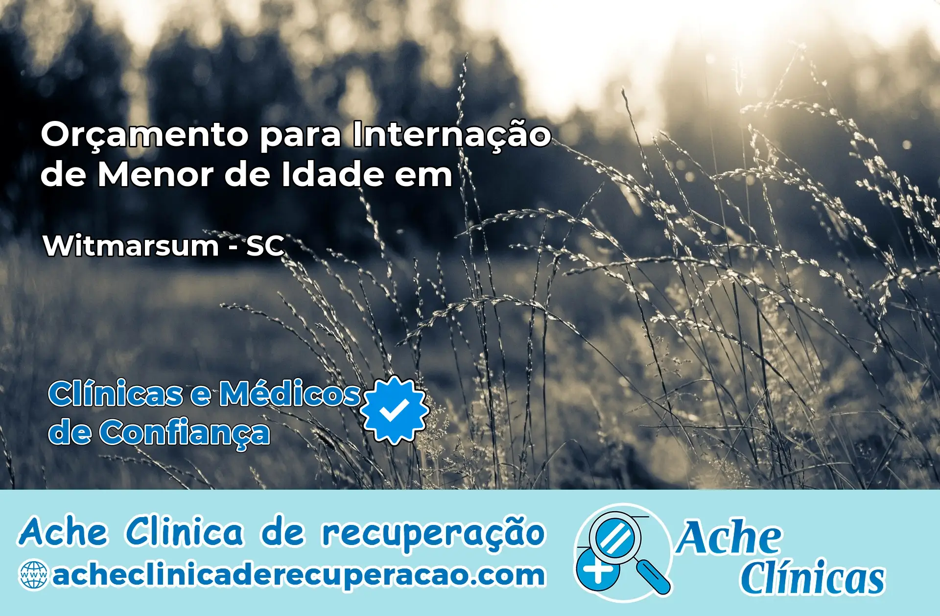 Internação de Menor de Idade em Witmarsum – SC